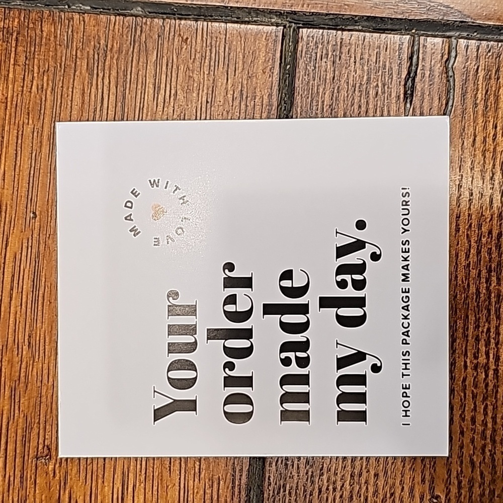 Your order made my day cards